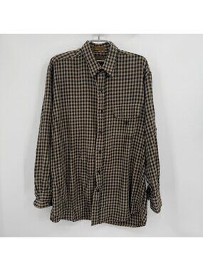 Lucchese Ranch Collection 100% Cotton Long Sleeve Button Down Shirt size L Large